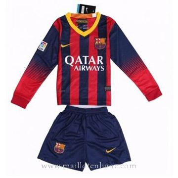 Maillot Barcelone Manche Longue Enfant Domicile 2013-2014